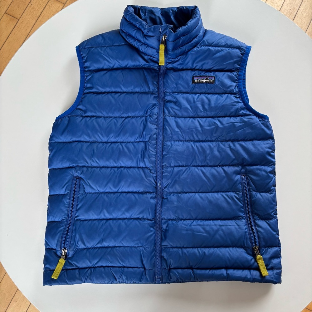 Patagonia Kids Blue Puffer Vest Medium (10)